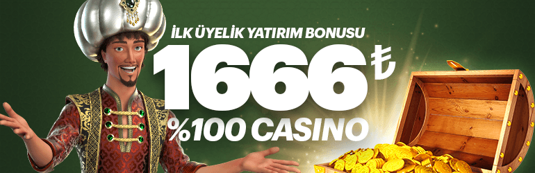 %100 İlk Yatırım Casino Slot Bonusu